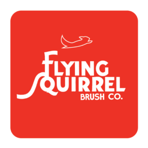 Flying Squirrel Brush Logo