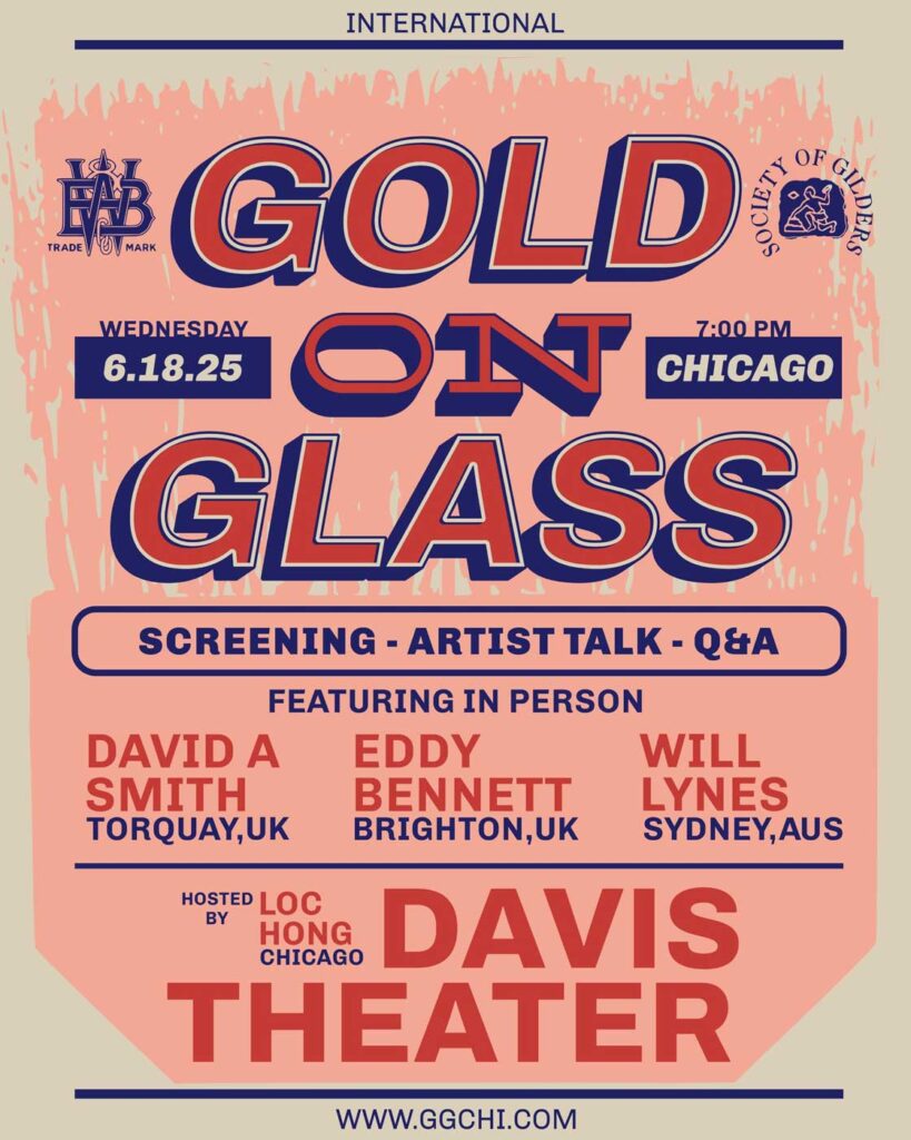 Gold on Glass event poster